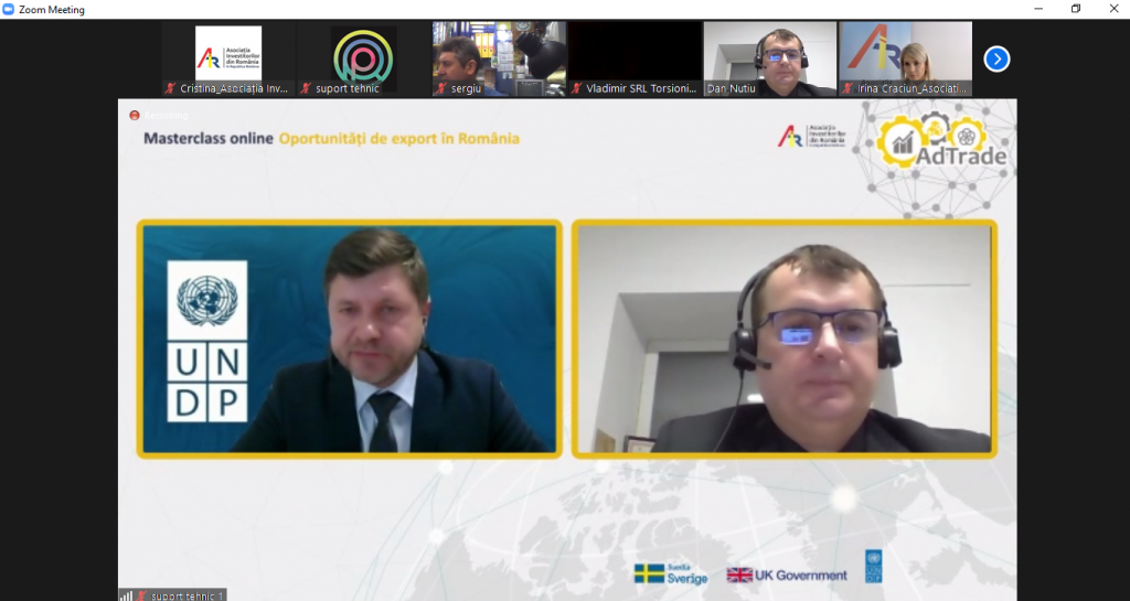 Conferința de afaceri „Oportunități de export în România”